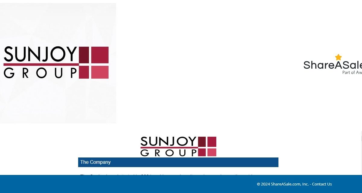 Sunjoy Group Affiliate Program Review 2023 : How To Join & Its Pros Or Cons